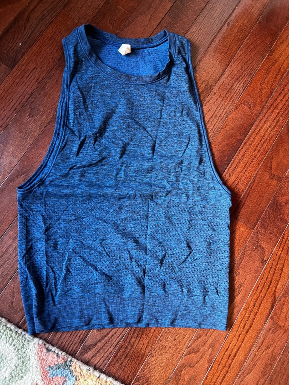 Blue Lululemon Athletic Muscle Tank Top
